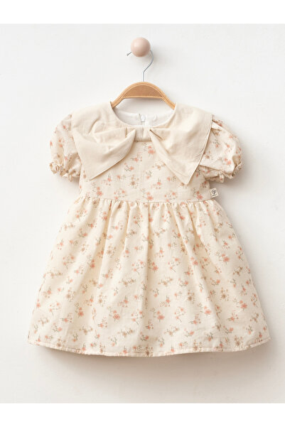 Lumia Baby Çiçek Desenli Kız Bebe Elbise
