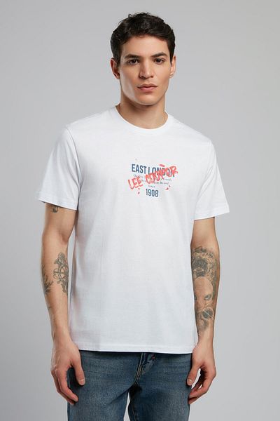 Lee Cooper Orsino Men's O Neck T-Shirt White