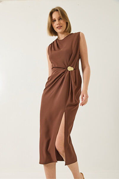 Bianco Lucci Dámské zlaté doplňky s detailním závěsem s rozparkem DF 251055 60283195