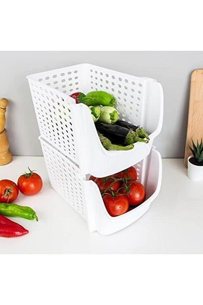 ÇAĞUR Çağur Stackable Organizer Wide Basket New 1109945