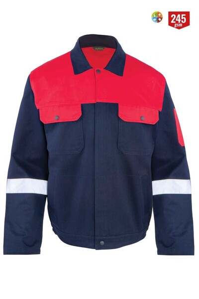 MyForm 05121 Παλτό Olympia Navy Blue / Red