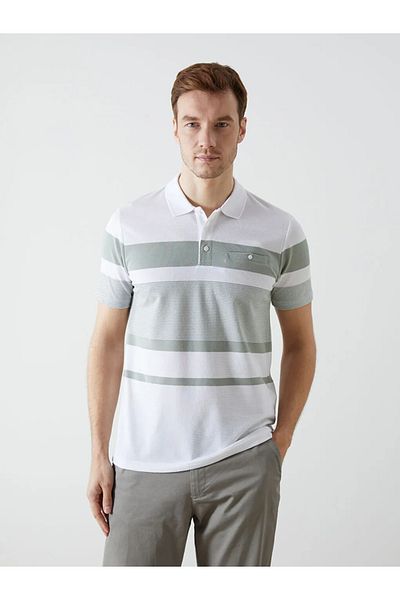 LC Waikiki Tricou pentru bărbați LCWAIKIKI Classic Polo Guler cu mânecă scurtă în dungi
