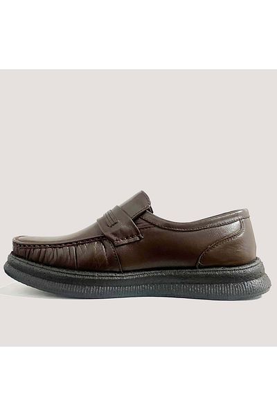 Bulldozer Men's Leather Casual Shoes 251245 - Brown - 45