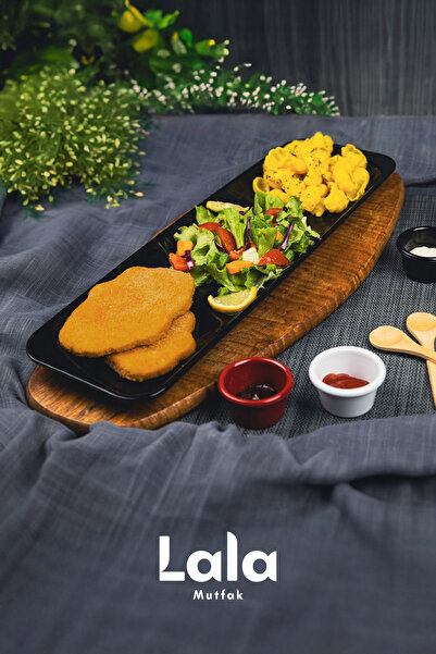 Lala Mutfak Tavuk Tabağı 4Ox15 cm Melamin Sunum Tabağı Şık ve Kırılmaya Dayan...