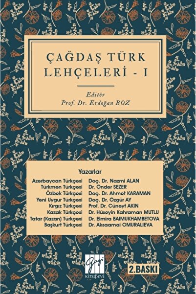 Gazi Kitabevi Çağdaş Türk Lehçeleri I-erdoğan Boz- Semra Günay Aktaş