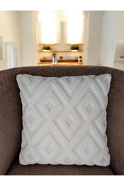Home Bohemian Special Design Wellsoft Throw Pillow Cover |   Double Sided 43X43 cm - Diamond Pattern