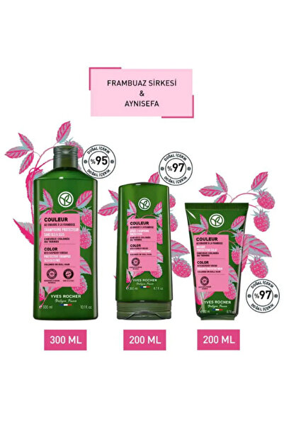 Yves Rocher Boyalı Saçların İhtiyacına Yönelik Günlük Uzman Bakım Seti 300ml + 200ml + 200ml