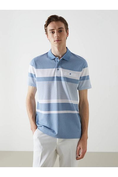 LC Waikiki Tricou pentru bărbați LCWAIKIKI Classic Polo Guler cu mânecă scurtă în dungi