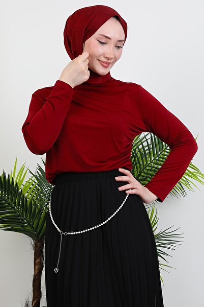 KAWEL Burgundy Drilli Blouse