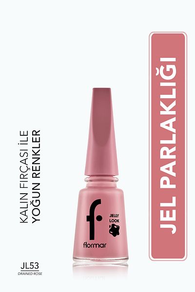 Flormar Flormar Jelly Look Nail Enamel JL53 Drained Rose