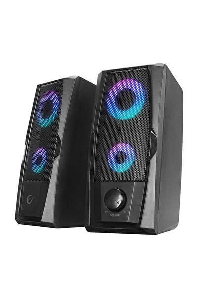 Rampage RMS-X9 2.0 RGB Işıklı Multimedia 5v 30db Gaming Oyuncu Speaker