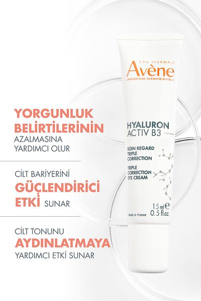 Avene Hyaluron Activ B3 Triple Effect Eye Contour Care Cream 15 ml