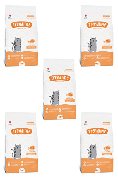 Trendline Kitten Tavuklu Yavru Kedi Maması 1 kg X 5 adet