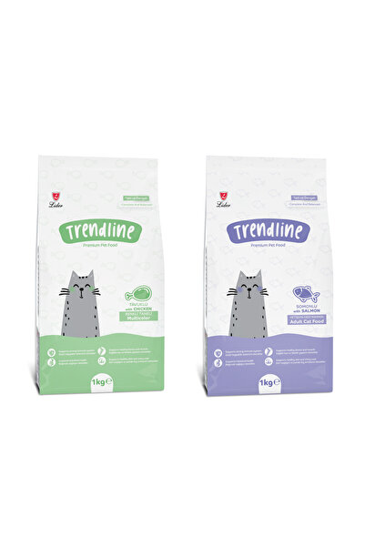Trendline Gourmet - Somon  Kedi Maması 1 kg + 1 kg