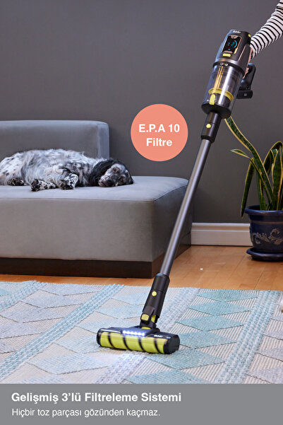 Fakir Bolt 8159 Dikey Şarjlı Kablosuz Süpürge Yellow Posion