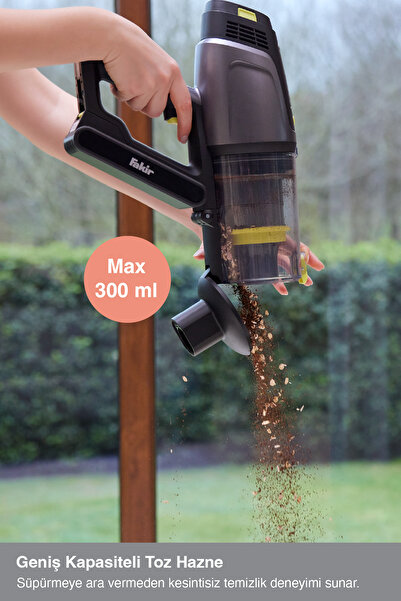 Fakir Bolt 8159 Dikey Şarjlı Kablosuz Süpürge Yellow Posion