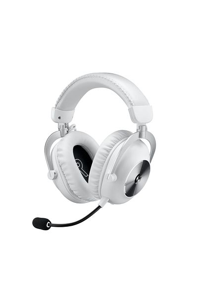 logitech سماعة الألعاب اللاسلكية G PRO X 2 LIGHTSPEED مع DTS:X 2.0 - 7.1 صوت محيطي أبيض