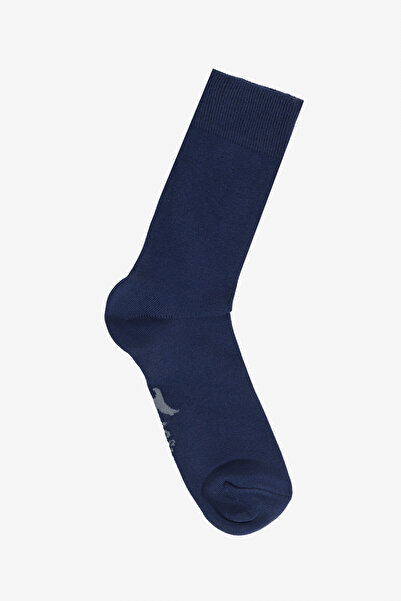 AC&Co / Altınyıldız Classics Men's Black-Navy Blue Cotton 5 Pack Socks