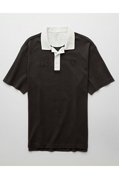 AMERICAN EAGLE Ae Contrast Collar Polo Shirt