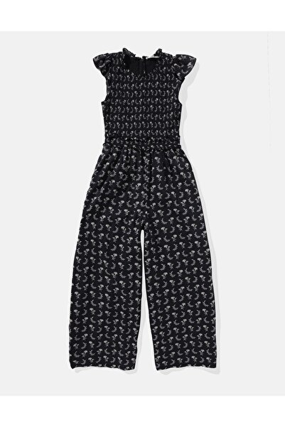 AMERICAN EAGLE Ae Ruffle Sleeve Smocked Jumpsuit