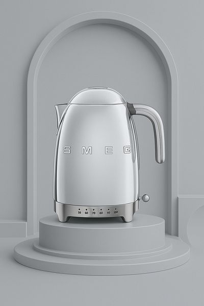 SMEG Retro 50's Style Stainless Steel Heat Adjustable Kettle Klf04Sseu
