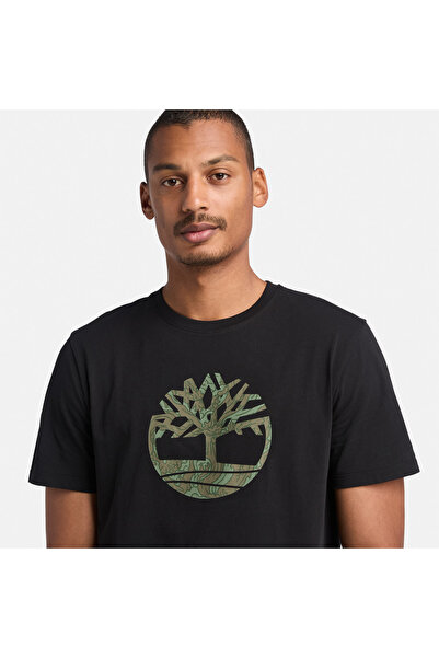 Timberland Kennebec river camo tree logo short sleeve