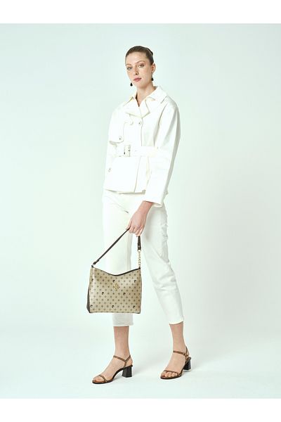 Pierre Cardin Geantă de umăr pentru femei Monogram auriu 05PO25Y2068