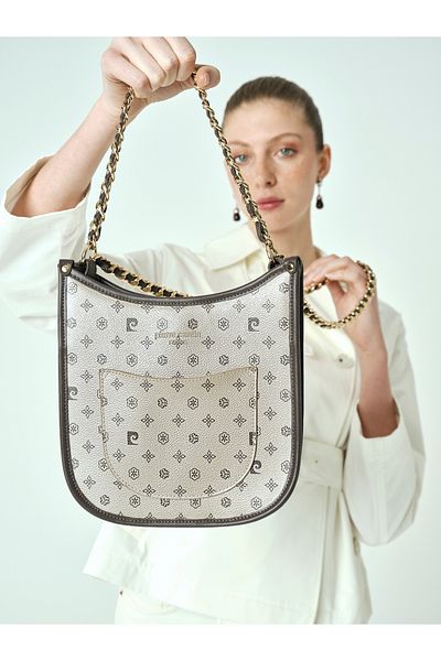Pierre Cardin Gold Monogram Women's Shoulder Bag