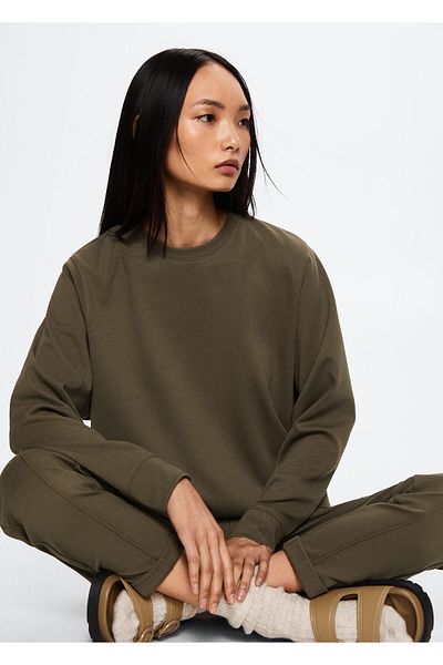 MANGO Woman Piqué-Sweatshirt