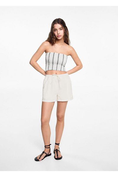 Mango Teen White Shorts for Kids