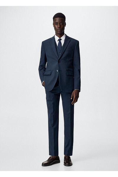 MANGO Man Slim Fit Micro-Moulded Trousers