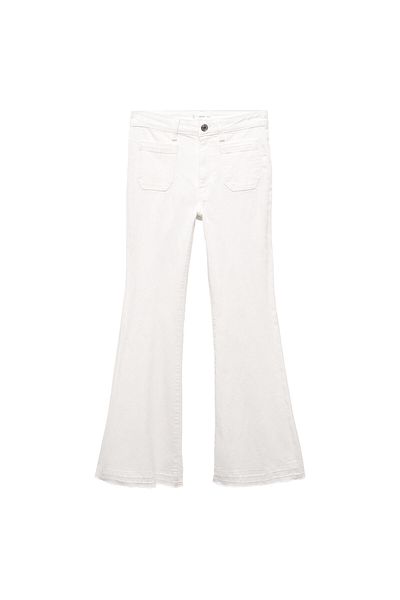 MANGO Woman Blugi pentru fete Kirik White 67150453 -02
