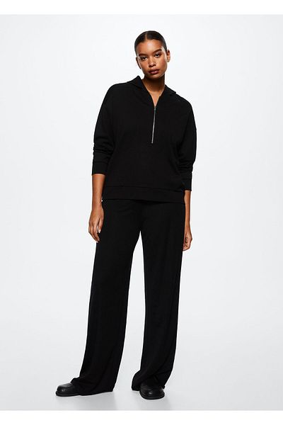 MANGO Woman Pullover mit hohem Kragen und Reißverschluss