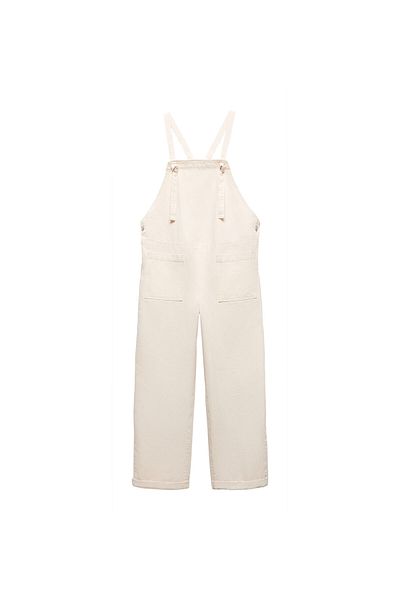 MANGO Women's Off White Jumpsuit -67140477