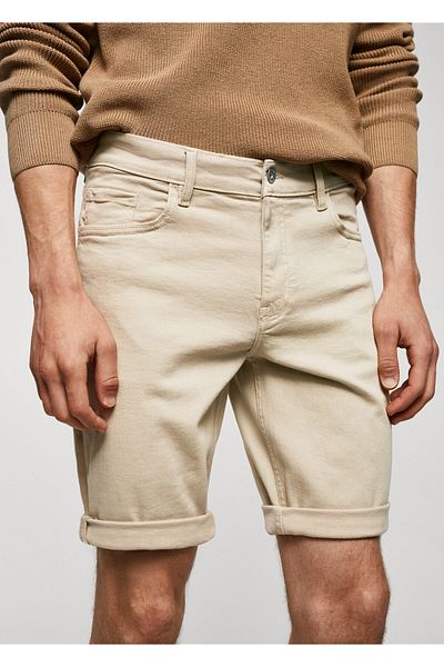 MANGO Man Bermude blugi slim fit