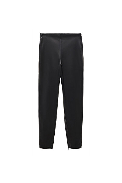 MANGO Woman Siyah Kadın  Tayt 67170468