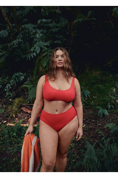 MANGO Woman Bikini-Unterteil mit hoher Taille
