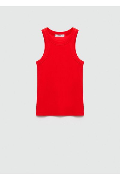 MANGO Woman Women's Red Bustier 67070469