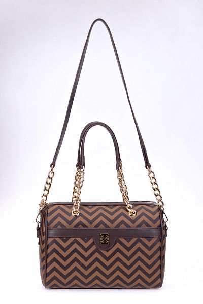 Pierre Cardin Dark Brown Mink Women's Shoulder Bag