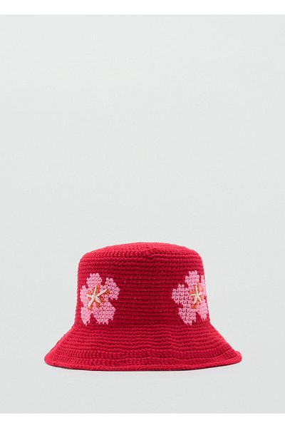 MANGO Red Women's Hat 77090628