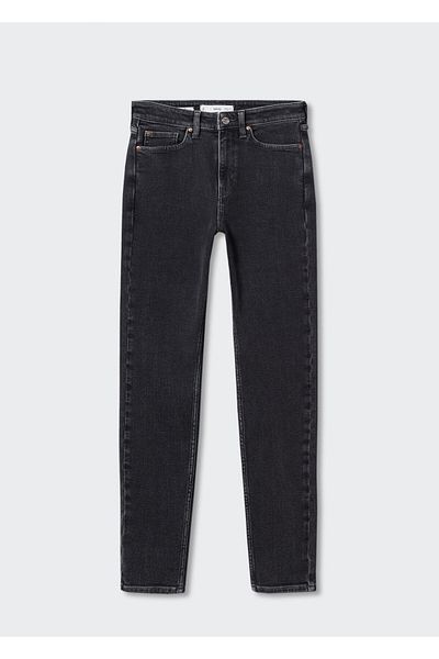 MANGO Woman Skinny-Jeans mit hoher Taille