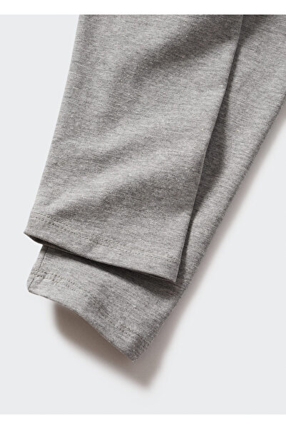 MANGO Kids Κοριτσίστικο γκρι καλσόν37392505