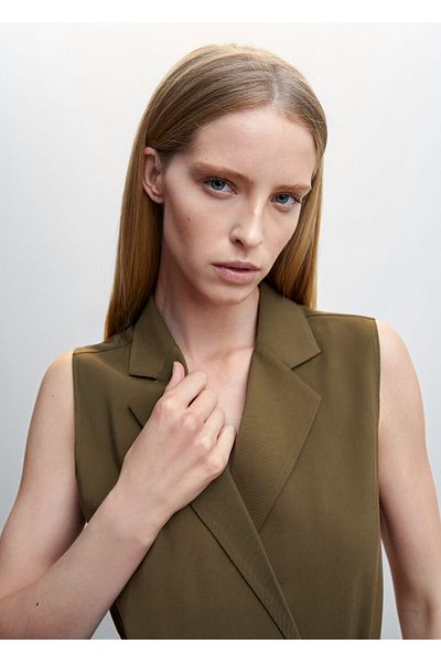 MANGO Woman Midi Vest Dress