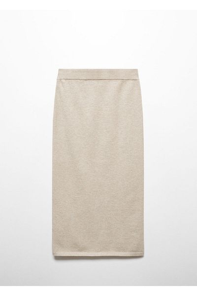 MANGO Fustă damă Stone Colour57046312