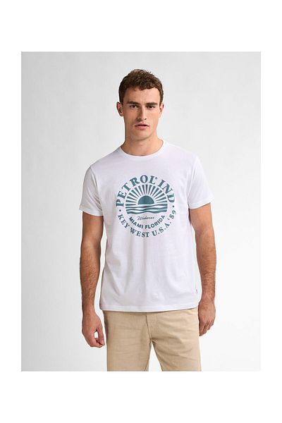 Petrol Industries Ανδρικό T-Shirt σε κλασικό σχέδιο