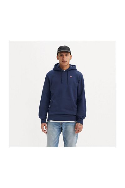 Levi's Originální modrá pánská mikina s kapucí