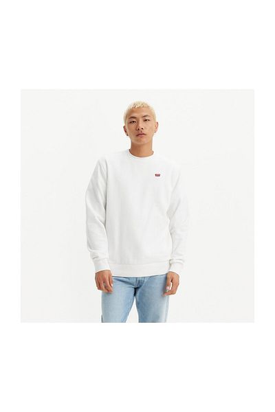 Levi's Nová originální bílá pánská mikina Crew