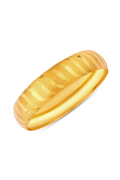 Yenigün Kuyumculuk 8 Ayar Altın Çapraz Desenli Bilezik