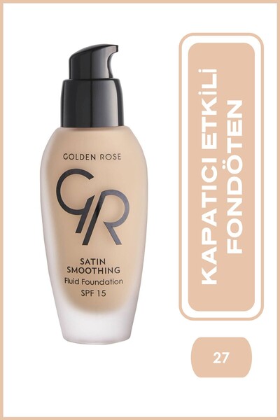 Golden Rose كريم أساس سائل لتنعيم البشرة رقم: 27 Cool Sand - Kapatıcı Etkili Fondöten