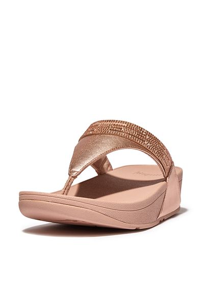 Fitflop حذاء Lulu Lasercrystal Pişrar - أزرق وردي ذهبي